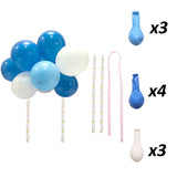 Christmas Gift 1pack 5 Inch Balloon Cake Topper Cloud Shape Confetti Balloon Cake Topper balons for Birthday Baby Shower Wedding Decoration