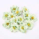 Cifeeo 10PCS 5.5cm Artificial Flower Head Silk Rose Orchid For Wedding Decoration Party DIY Wreath Gift Scrapbooking Craft Fake Flower