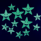 3D Star and Moon Wall Stickers Glow In the dark Energy Storage Fluorescent Luminous Wall Art Decor Kids living Room Decoration