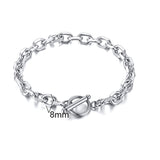 Christmas Gift MEN'S JEWELRY 3 TO 8MM WIDE STAINLESS STEEL WHEAT CHAIN BRACELET 7.48 TO 9 INCHES LOBSTER CLASP