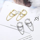 Long Chain Earring For Women  Earrings Fashion Silver Jewelry New