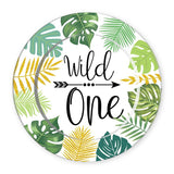 Wild One Kids 1st Birthday Party Palm Leaf One Cake Topper Baby First one year old Birthday party Cake Decor Jungle Safari Party