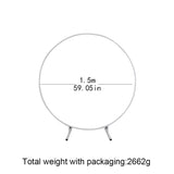 Circle Wedding Props Birthday Decor Wrought Iron Round Ring Arch Backdrop Round Arch Lawn Artificial Flower Row Stand Wall Shelf