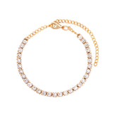 New Bling Dragon Crystal Tennis Chain Anklet for Women Fashion Gold Silver Color Rhinestone Anklet Foot Chain Jewelry Wholesale