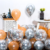 Cifeeo  10Pcs Star Confetti Balloon Metallic Confetti Latex Transparent Ballon Baby Shower Birthday Party Wedding Decoration Ball Globos