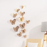 12/24 Pcs/Set Mirror Wall Stickers Decal Butterflies 3D Mirror Wall Art Party Wedding DIY Home Decors stickers Fridge Wall Decal