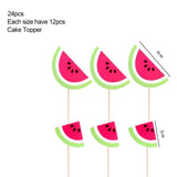 Christmas Gift New!50PCS Watermelon Umbrella Cake Topper Picks Cocktail Parasols Drinks Picks Birthday/Wedding Party Decoration Party Supplies