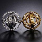 Christmas Gift NEW Vintage Astronomical Ball Rings For Women Men Creative Complex Rotating Cosmic Finger Ring Charm Jewelry Anillo