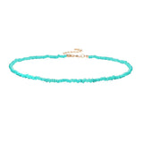 Cifeeo Trendy Bead Strand Beaded Choker Necklace For Women Bohemian Colorful Handmade Short Daisy Pearl Necklace Collar Jewelry