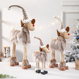 Christmas Gift Navidad Reindeer Christmas Figures Decorations New Year Christmas Tree Decorations Christmas Elk Ornaments For Home Windown