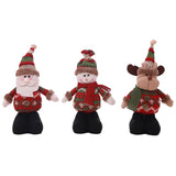 Christmas Gift 1/3PCS Snowman Elk Merry Christmas Big Dolls Tree Decor New Year Ornament Deer Santa Claus Standing Doll Decoration Gift for Kid