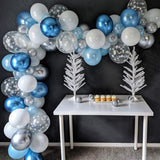 Back to school decoration Cifeeo  132Pcs Snowflake Balloon Garland Arch Kit Birthday Party Ice Snow Queen Metal Balloon Baby Shower Decoration Christmas Globos