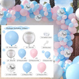 Christmas Gift Hot Sale Macaron Blue Ocean Suit Latex Balloons Birthday Wedding Party Supplies Interior Decoration Layout Aluminum