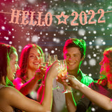 New Year 2022 Glitter Christmas Decoration Garlands Bunting Christmas Decorations Cheer To 2022 Christmas Offers Happy New Year