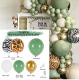 Jungle Safari Birthday Party Balloon Garland Arch Kit Animal Balloons for Kids Boys Birthday Party Baby Shower Decorations