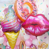 Christmas Gift Donut Balloon Candy Ice Cream Balloons Baby Shower Summer Birthday Party Supplies Kid Toys Donut Grow Up Decoration