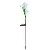 Outdoor LED Solar Light RGB Color Lily Garden Flower Waterproof Decorative Light Solar Courtyard Lawn Porch Path Night Light