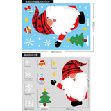 Christmas Gift Christmas Sticker Santa Claus Xmas Elk Snowflake Faceless Doll Window Stickers Merry Christmas Feliz Navidad Decor For Home 2022