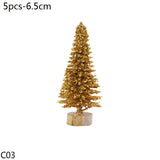 Christmas Gift Fake Pine Tree Mini Artificial Christmas Tree Mini Sisal Tree Miniature Tree Christmas Party Photo Prop For Christmas Ornament