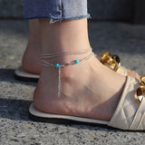 2022 NEW Summer Fishbone Gold Color Anklets Fashion Ankle Foot Jewelry Leg Chain on Foot for Women Gifts