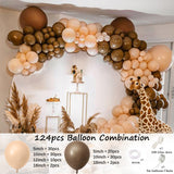 Jungle Safari Birthday Party Balloon Garland Arch Kit Animal Balloons for Kids Boys Birthday Party Baby Shower Decorations