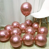 50pc 10inch 5inch Gold Silver Black Metal Latex Balloons Wedding Decorations Matte Helium Globos Birthday Party Decoration Adult