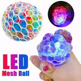 6CM Luminous Stress Balls Squeezing Grape Balls Bounce Decompression Toy Funny Soft Rubber Stress Balls Squeezing Vent Toy #20