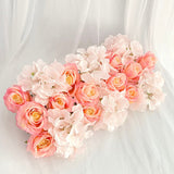 Wedding Road Cited Flowers Silk Rose Peony Hydrangea DIY Arched Door Flower Row Window T Station Wedding Decoration 50cm