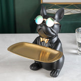 Cifeeo Home Room Decor,Figurine,Cool Bulldog,Sculpture,Table Decoration,Modern,Multifunction,Desk Storage,Statue,Decorative,Coin Bank