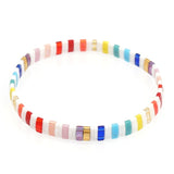 Back To School  Go2boho Rainbow Bracelet Miyuki Tila Bracelets Women New 2021 Glass Beads Jewelry Boho Summer Beach Pulseras Ladies Armband Gift