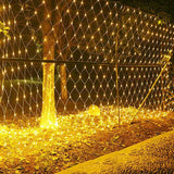 1.5x1.5M 3x2M 6x4M LED Net Mesh Fairy String Light Window Curtain Christmas Fairy Light Wedding Party Holiday Garland Light