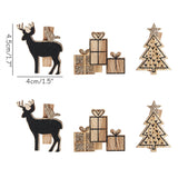 6pcs/lot Christmas Wood Clips santa snowman deer shape Christmas Party Photo Clips Clothespins New Year Decoration Photo Pegs