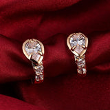 Fashion Design Small Huggie  Hoop Earrings for Womens Paved Zirconia Crystal Stone Earing Jewelry pendientes mujer moda