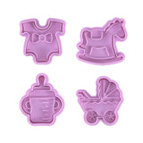 1Set Easter Plastic Cookie Cutter Rabbit Egg Biscuit Cutter 3D Cartoon Bunny Molds Baking Tools Party Cupcake DIY Supplies