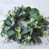 Christmas Gift Eucalyptus wreath Artificial plants Background Wall window decorative Wedding party supplies Gifts Diy Christmas home decoration