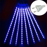 30/50CM Solar LED Meteor Shower Rain Lights Holiday Christmas Fairy String Lights Waterproof Garden Tree Hanging Garland Light