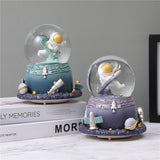 Christmas Gift Astronaut Crystal Ball Music Piaoxue Music Desktop Gift Decoration Bedroom Decor Night Lamp Bedroom Bedside Table Lamp