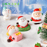 Christmas Gift Cartoon Mini Santa Claus Snowman Cake Decorations Merry Christmas Decor For Home Happy New Year 2022 Naviidad Cupcake Decor Gift