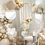 Christmas Gift 132Pcs White Gold Sand White Balloons Wedding Table Decoration Decorations Party Balloon Latex Balloons Birthday Decoration