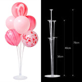 Cifeeo  1Set 7 Tubes Balloon Stand Ballon Holder Column Confetti Ballons Baby Shower Birthday Party Wedding Xmas Decoration Supplies