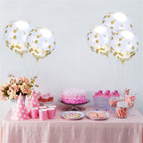 Cifeeo  10/15/20/25 Pcs Happy Birthday Party Decors Gold Confetti Balloon 12Inch Latex Balloons Wedding Decor Baby Shower Party Supplies