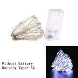 Christmas Gift 2m/3m/5m/10m Copper Wire Battery Box Garland LED Wedding Christmas Decoration for Home Decor New Year 2022 Party Festoon Light