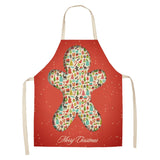 Linen Merry Christmas Apron Christmas Decorations for Home Kitchen Accessories Natal Navidad  New Year Christmas Gifts