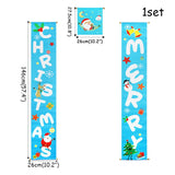 Merry Christmas Porch Sign Decorative Door Banner Outdoor Christmas Decorations for Home Ornaments Xmas Navidad 2021 New Year