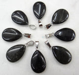 24pcs Natural Pink Quartz Crystal Agates Tiger eye Stone Malachite Water Drop Shape Pendant for DIY Jewelry Making