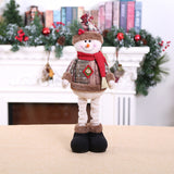 Christmas Gift 1/3PCS Snowman Elk Merry Christmas Big Dolls Tree Decor New Year Ornament Deer Santa Claus Standing Doll Decoration Gift for Kid