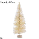 Christmas Gift Fake Pine Tree Mini Artificial Christmas Tree Mini Sisal Tree Miniature Tree Christmas Party Photo Prop For Christmas Ornament