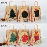 Christmas paper Kids Candy Box Bag Navidad  New year christmas home decoration Natal gift bags Kerst Noel Treats packing box