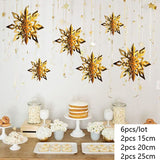 3D Artificial Snowflakes Paper Garland Banner Christmas Decorations for Home Winter Birthday Party Fake Snow New Year Ornaments