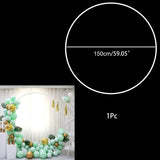 Cifeeo 60-200CM PVC Ring Balloon Arch DIY Wreath Frame Background Holder Circle Ballon Stand Wedding Birthday Party Decor Baby Shower